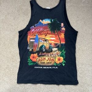 Ron Jon Surf Shop Charcoal Tank Top
